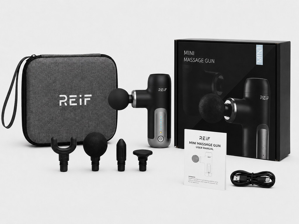 REIF™ – Pistola de Masajes Muscular
