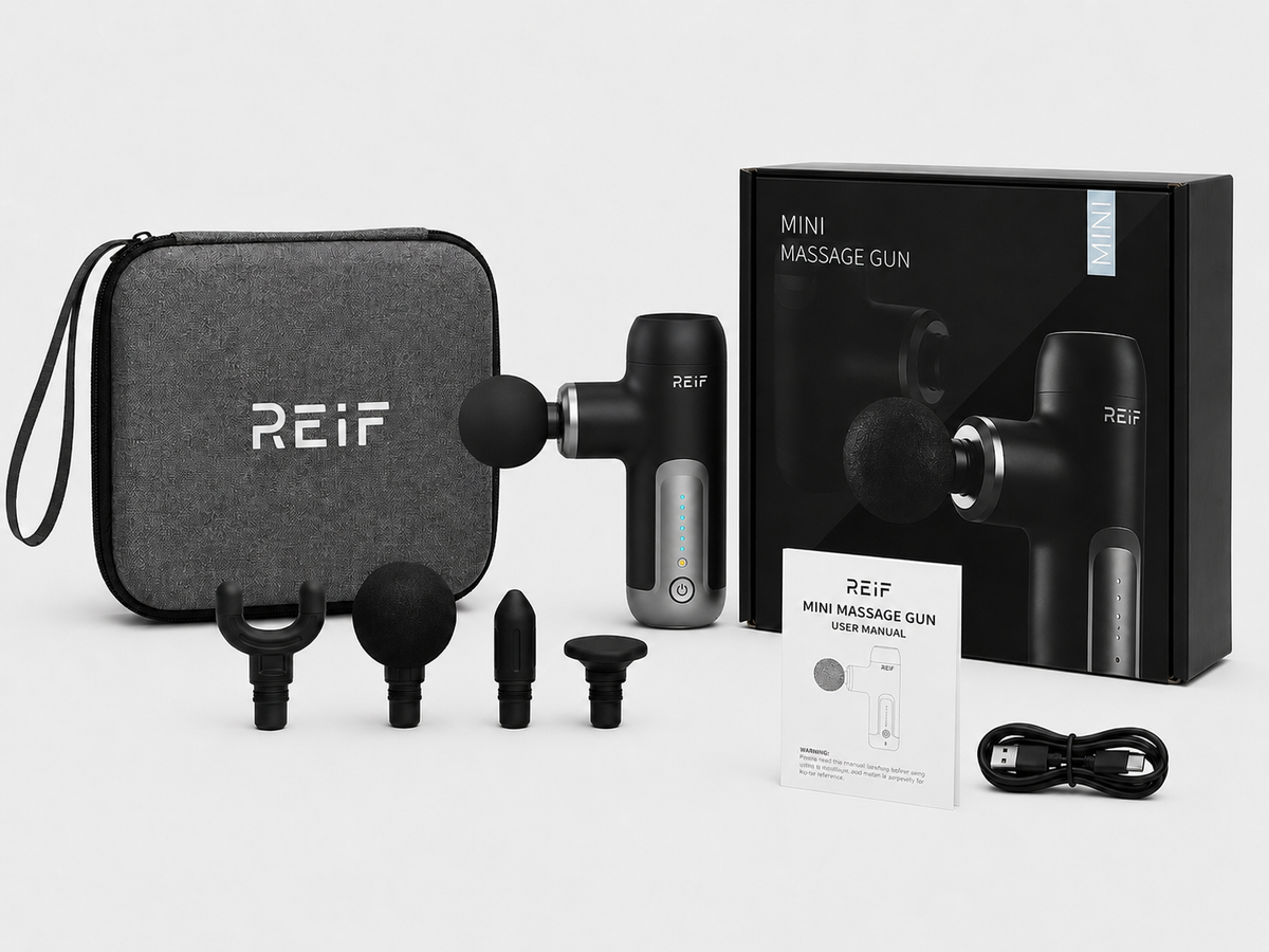 REIF™ – Pistola de Masajes Muscular